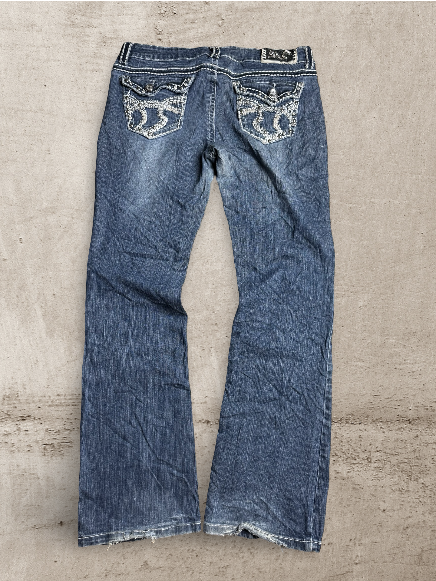 Embroidered Vintage Jeans  | W34 L32