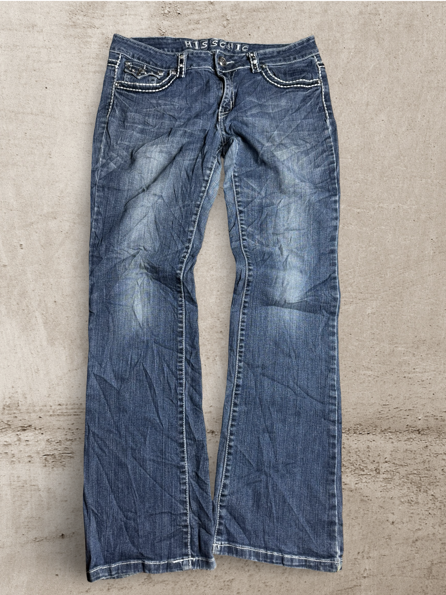 Embroidered Vintage Jeans  | W34 L32