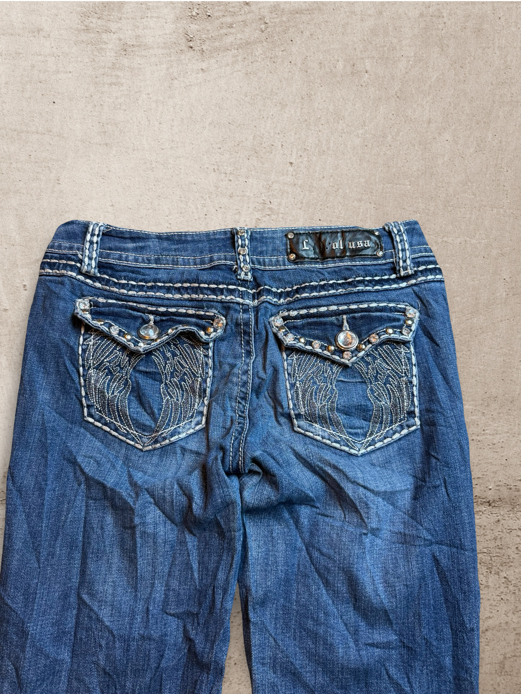 Embroidered Vintage Jeans | W30 L29