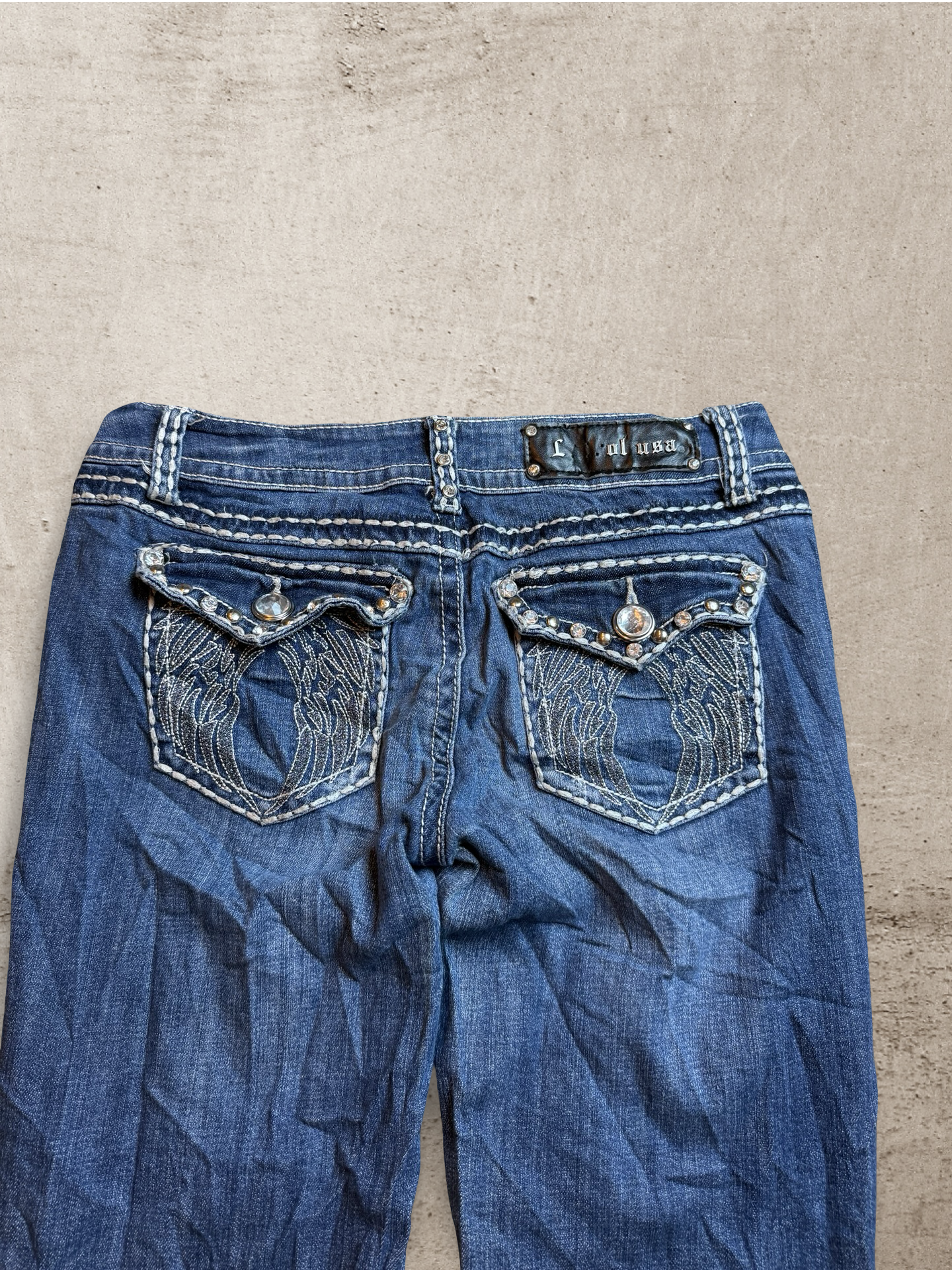 Embroidered Vintage Jeans | W30 L29