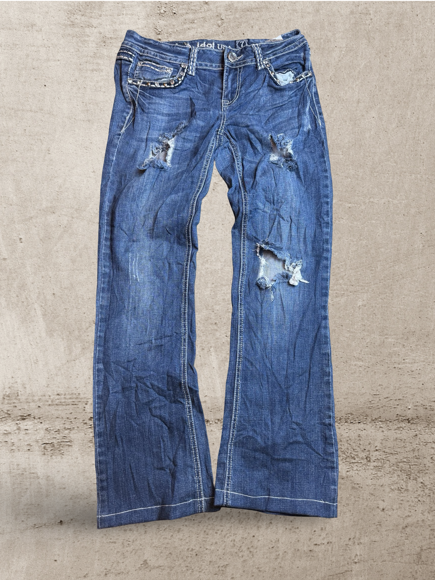 Embroidered Vintage Jeans | W30 L29