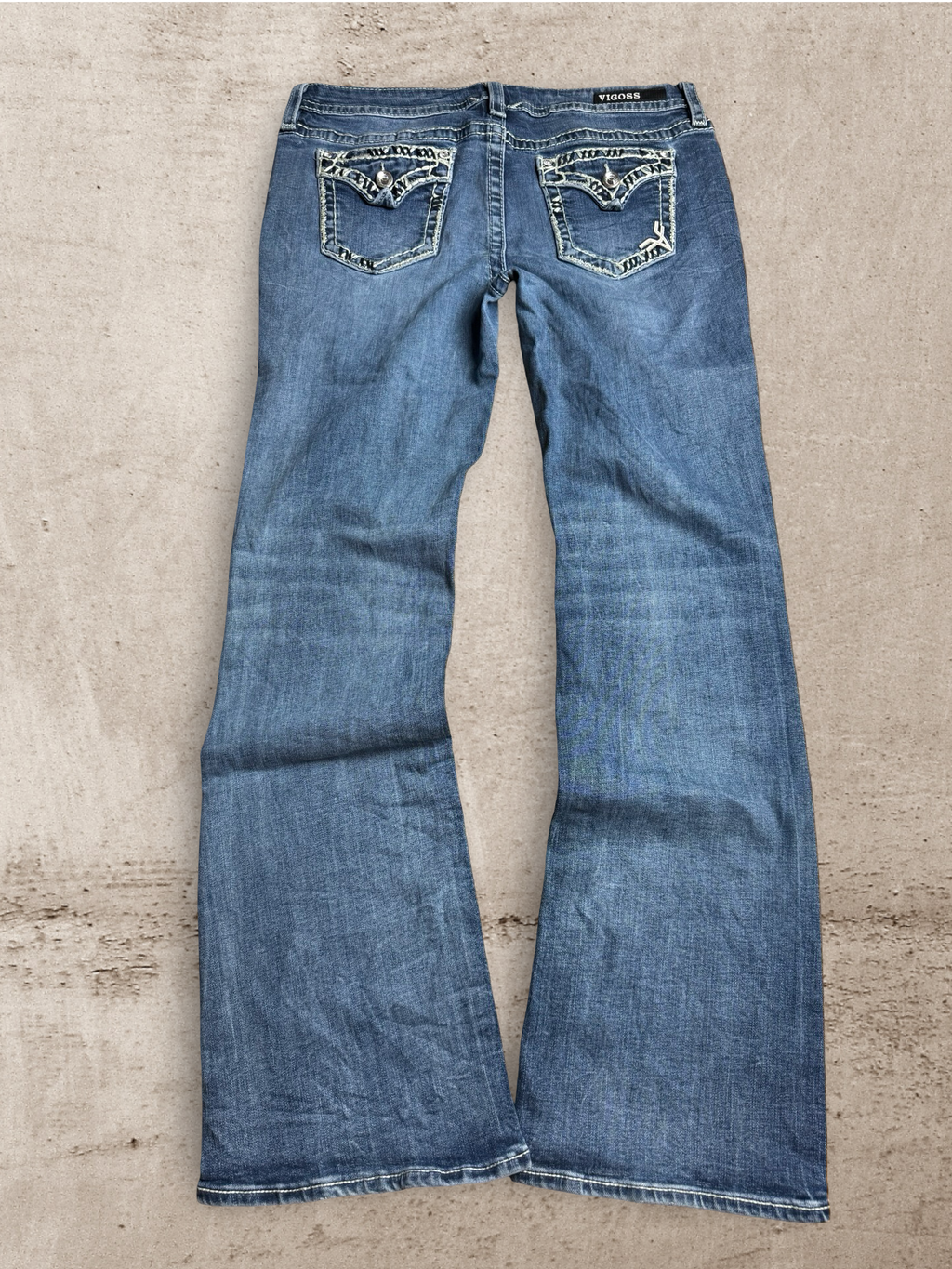 Embroidered Vintage Jeans | W35 L33