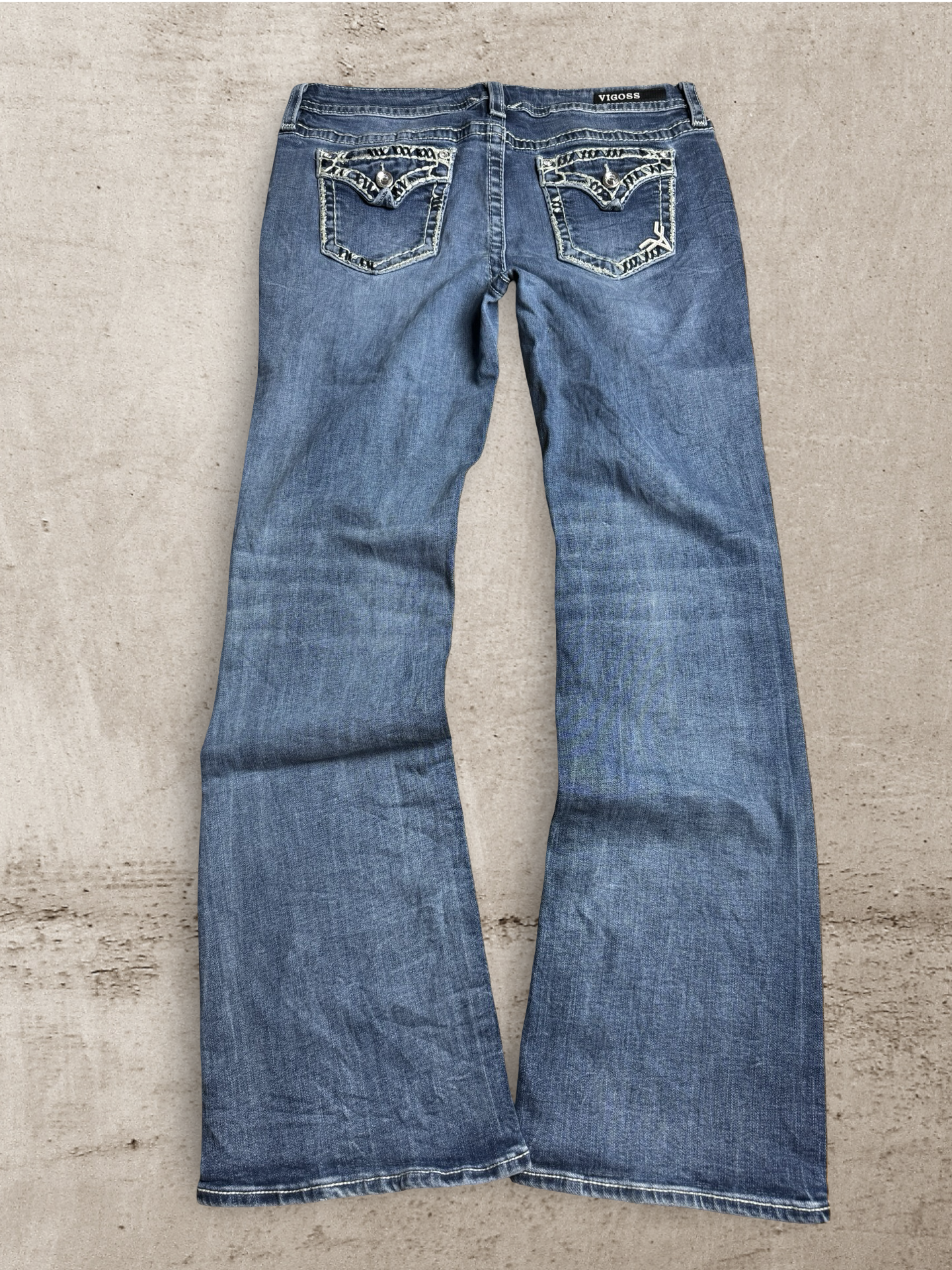 Embroidered Vintage Jeans | W35 L33