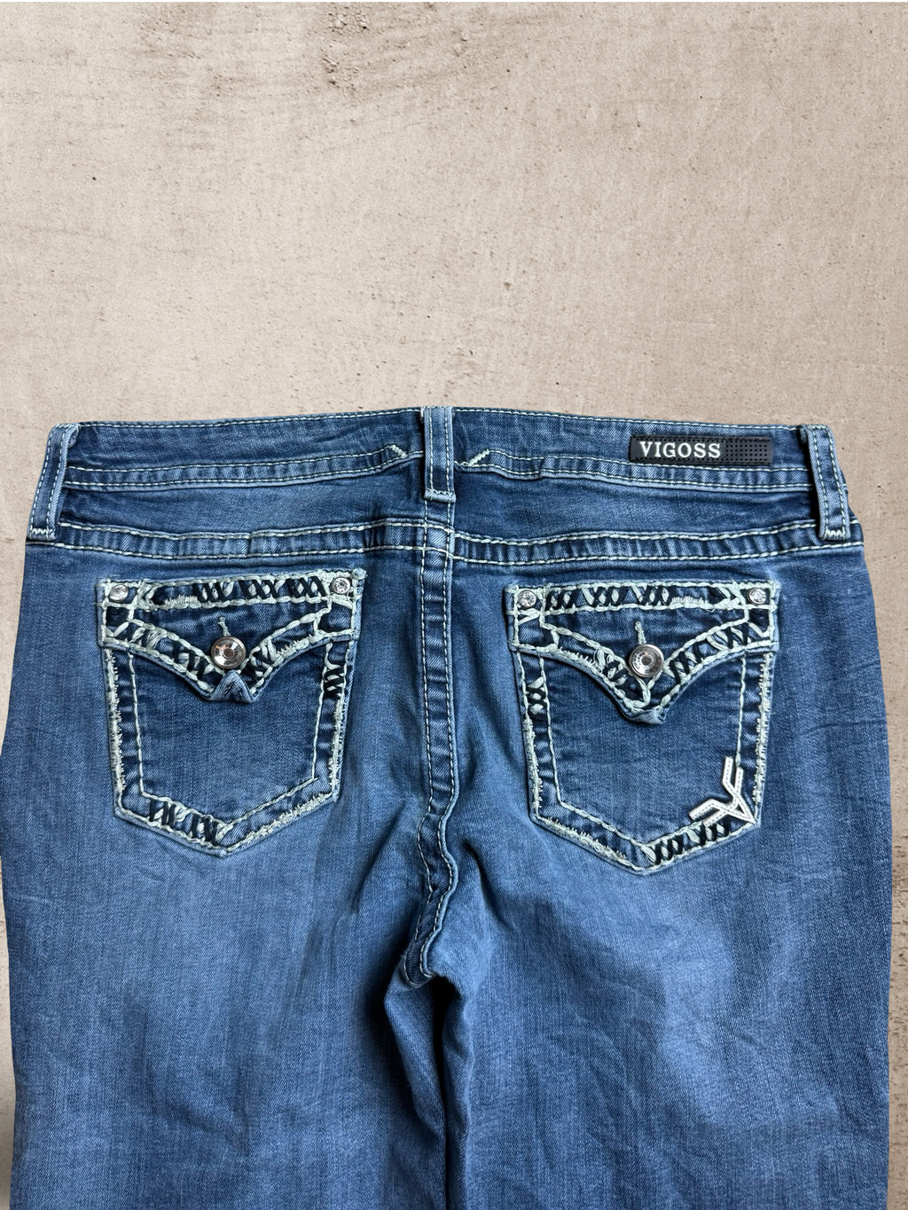 Embroidered Vintage Jeans | W35 L33