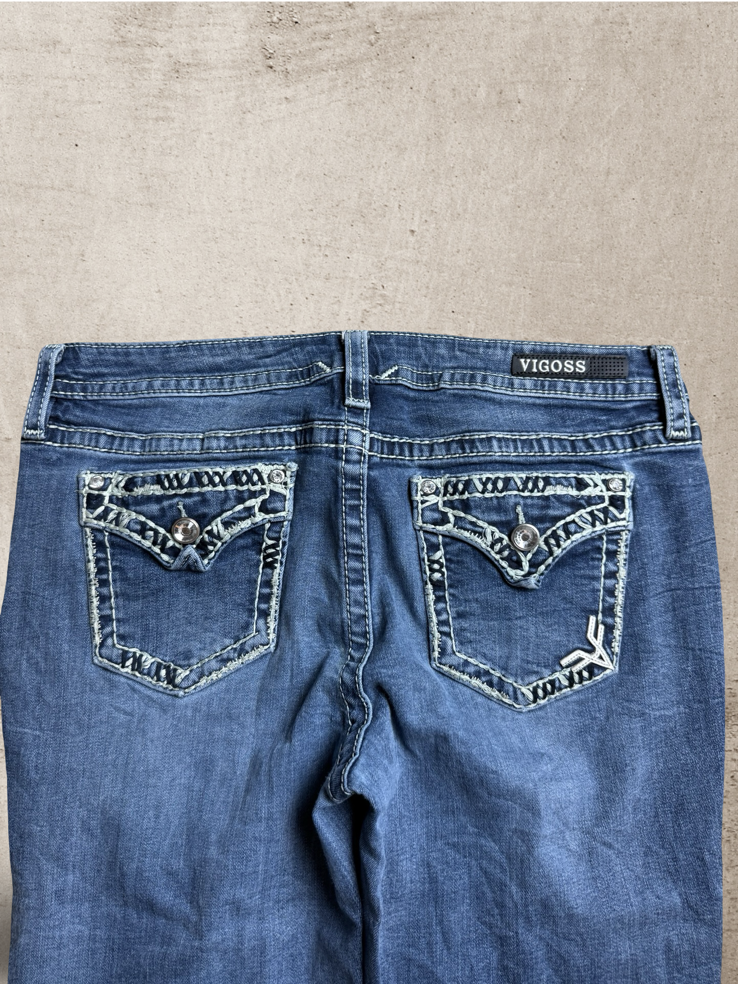 Embroidered Vintage Jeans | W35 L33