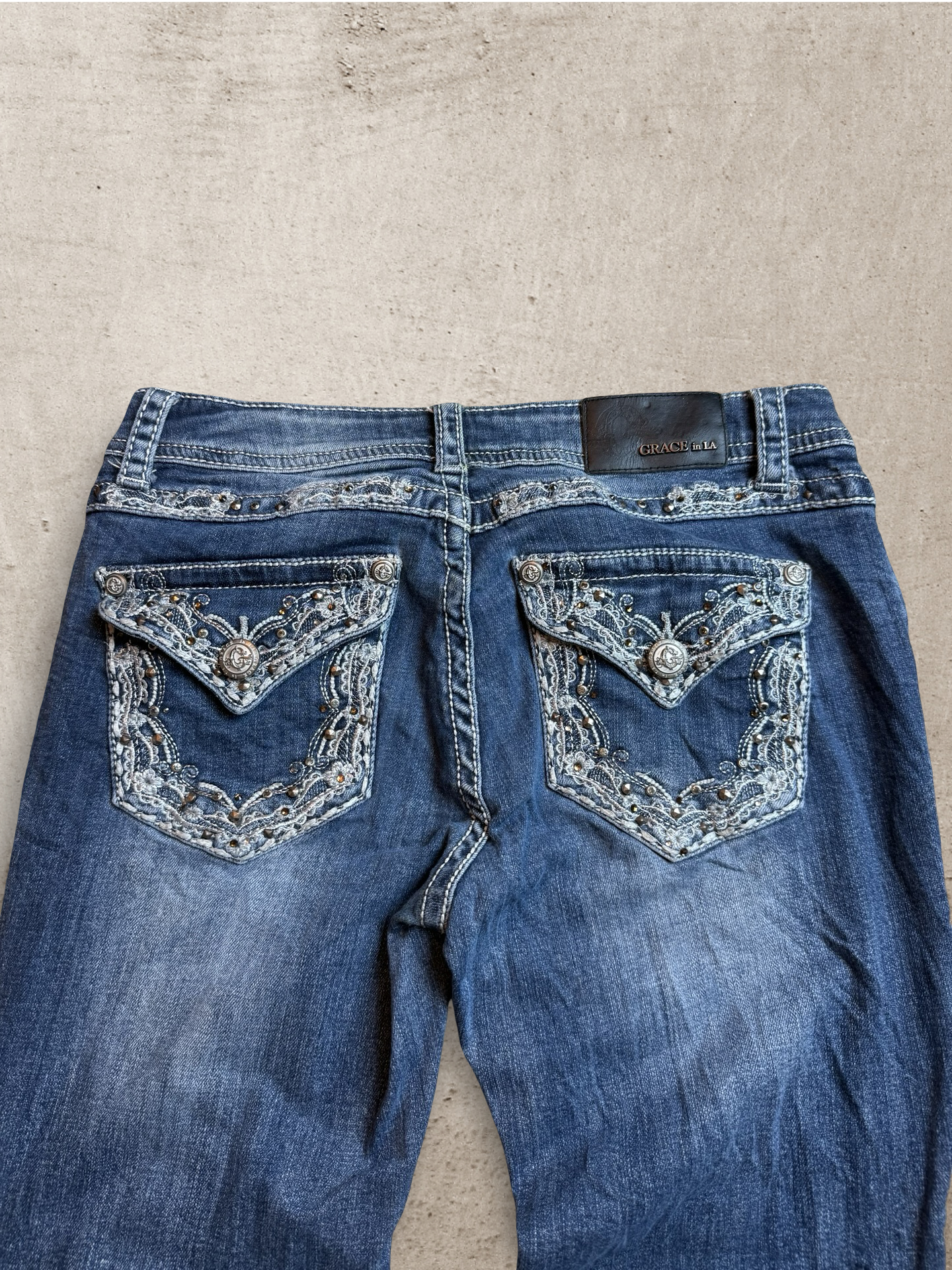 Embroidered Vintage Jeans | W31 L30