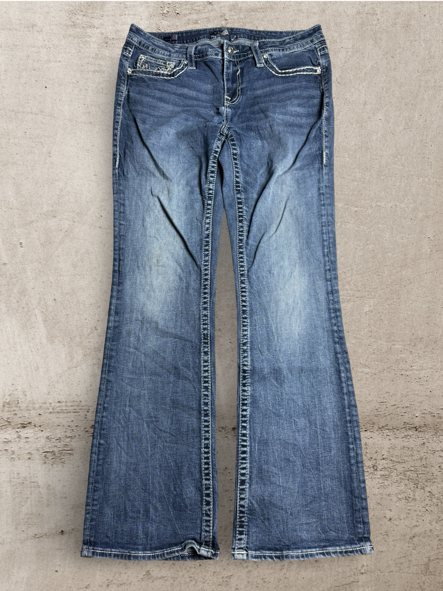Embroidered Vintage Jeans | W35 L33