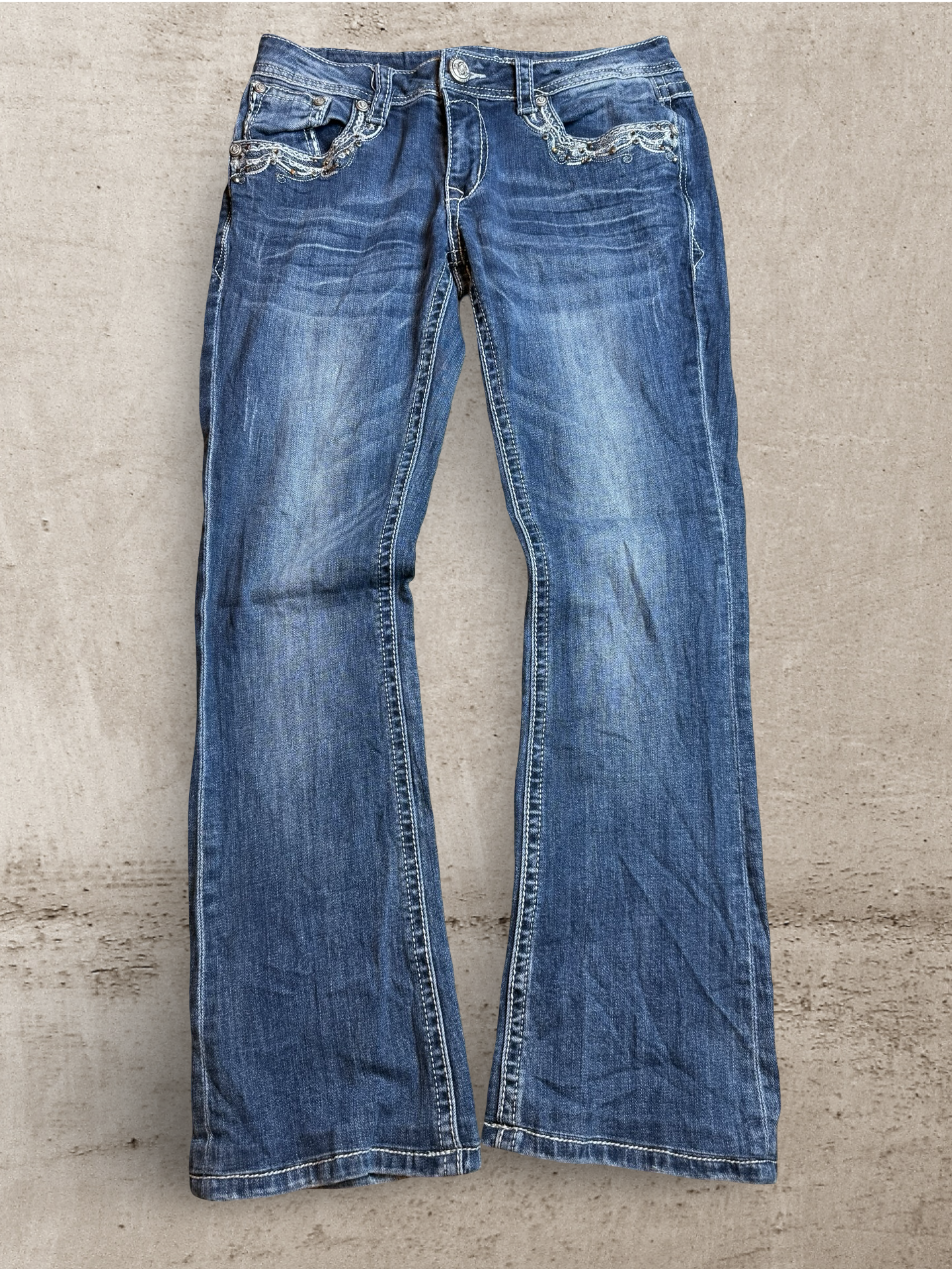 Embroidered Vintage Jeans | W31 L30
