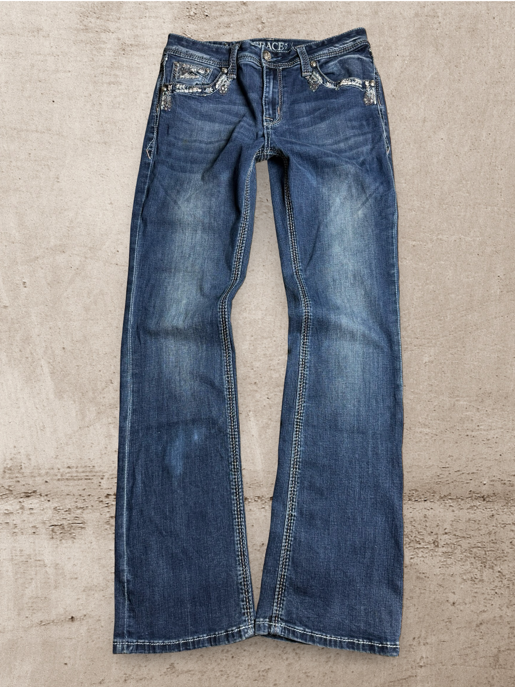 Embroidered Vintage Jeans  | W30 L34