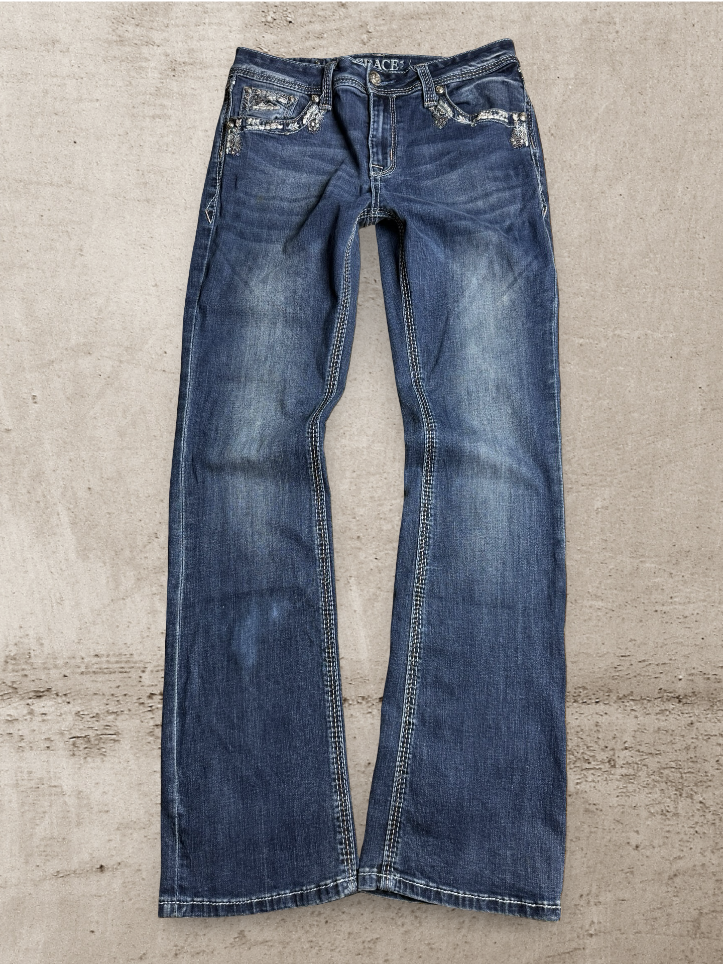 Embroidered Vintage Jeans  | W30 L34