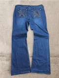 Embroidered Vintage Jeans | W36 L34