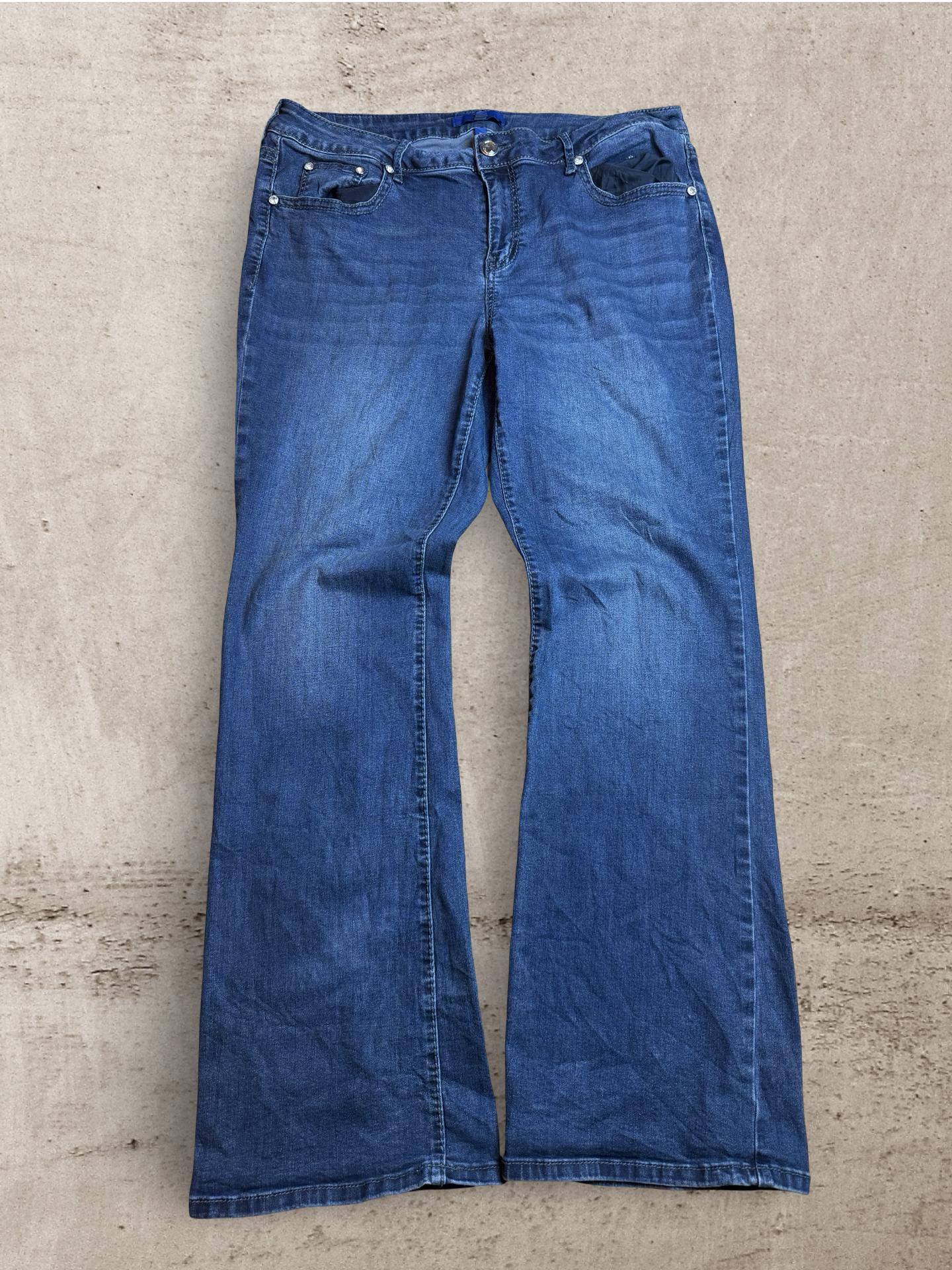 Embroidered Vintage Jeans | W36 L34