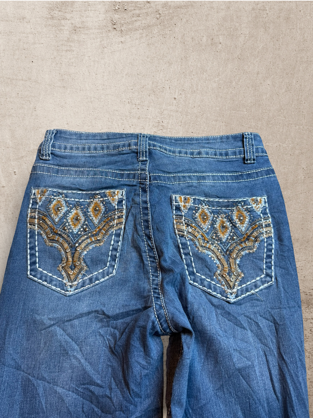 Embroidered Vintage Jeans | W27 L35