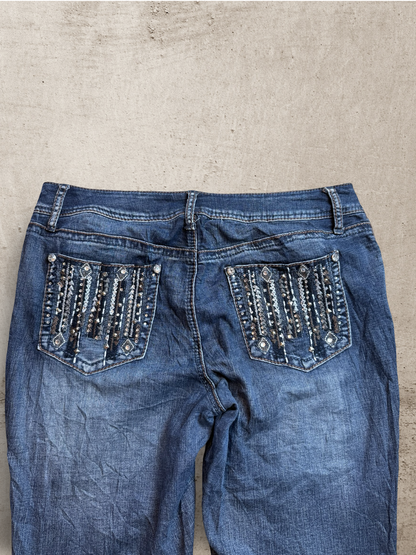 Embroidered Vintage Jeans | W34 L34