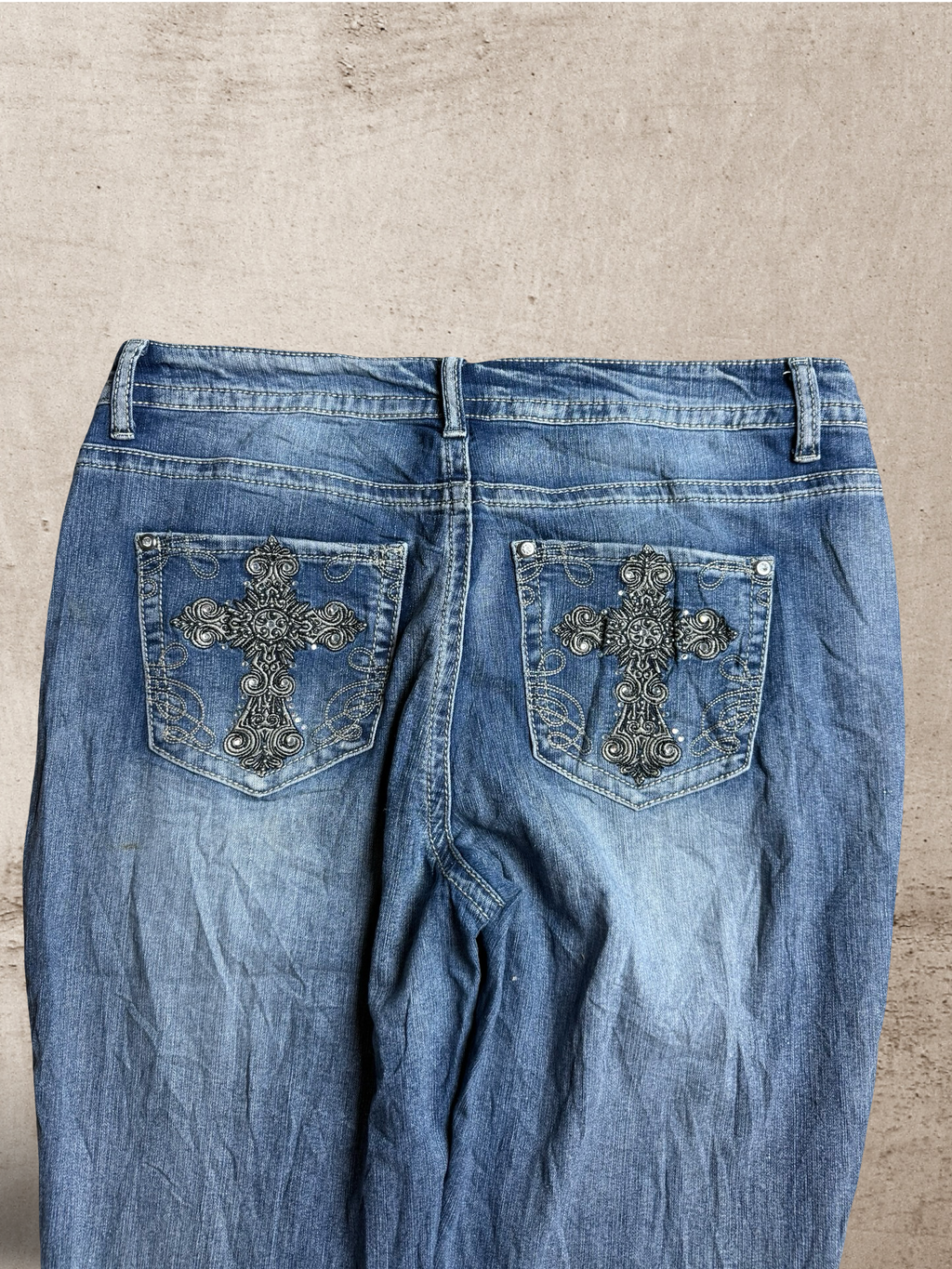 Embroidered Vintage Jeans  | W34 L34