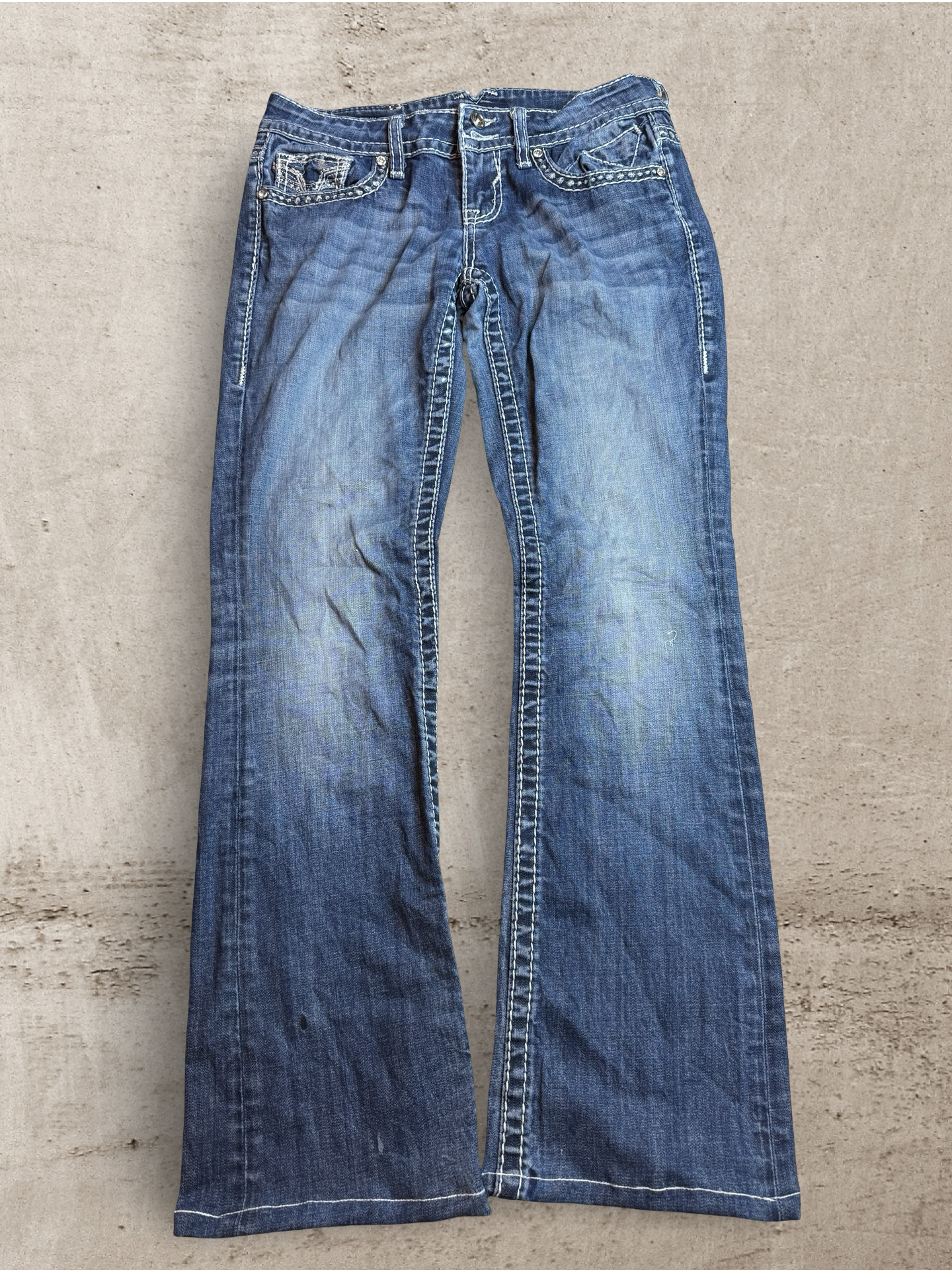 Embroidered Vintage Jeans | W32 L32